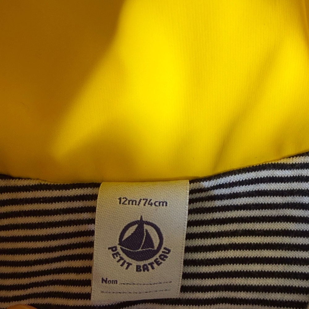 Petit Bateau Bright Yellow Kids Raincoat‎ - Picture 2 of 2